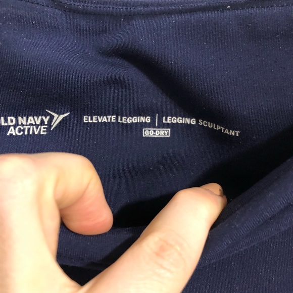 Blue elevate go dry high rise old navy leggings - Picture 12 of 15